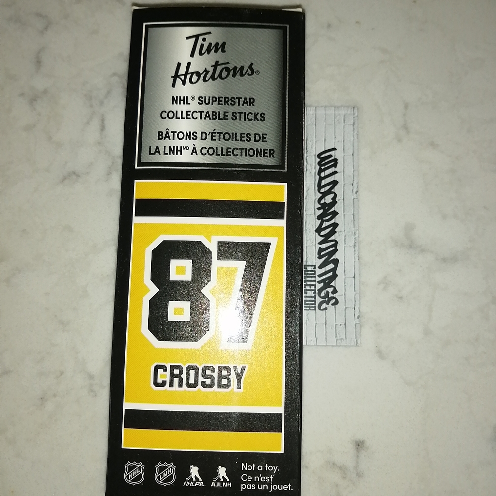 Tim Hortons 87 Sidney Crosby NHL superstar collectibles stick in box